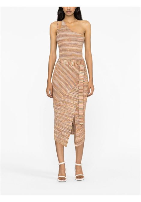 Brown Paris space-dye knitted skirt - women SIMKHAI | 2233010KCRLSPCDY